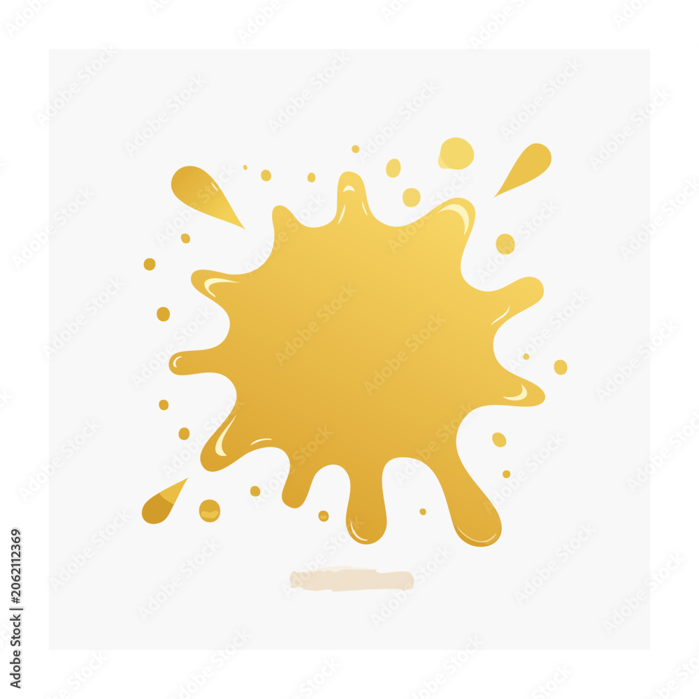 Fototapeta premium Flat design yellow sun icon with rays