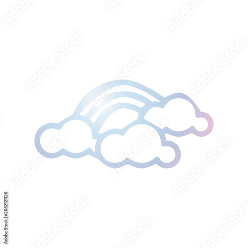Rainbow icon design template