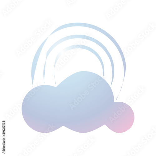 Rainbow icon design template