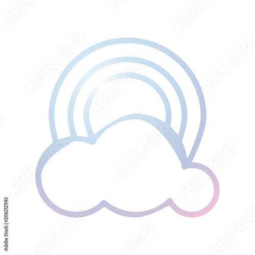 Rainbow icon design template
