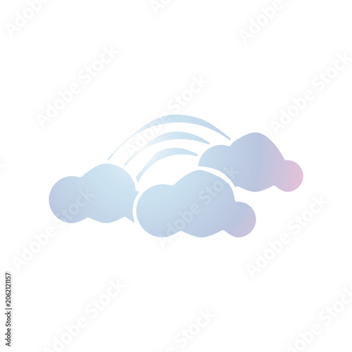 Rainbow icon design template