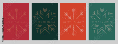 Fotografi Christmas Card & Holy Days Vector Design Template