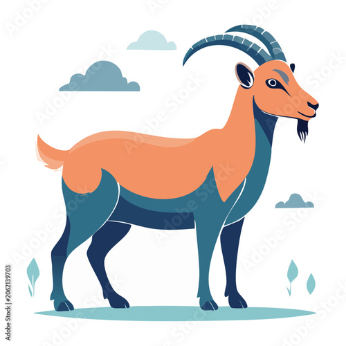 Flamingo vector illustration isolated