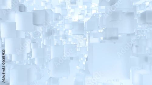 Background Cube BOX Side Move 15sec frosted glass Reflaction