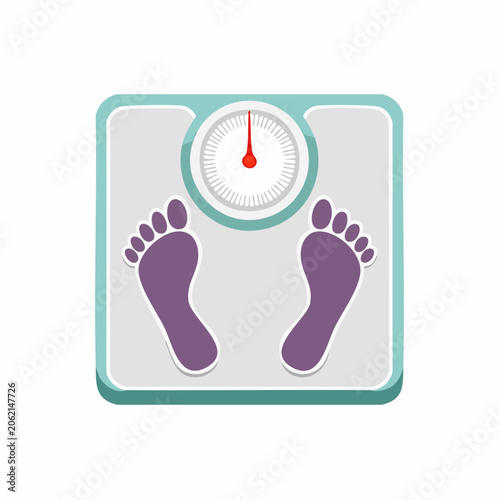 Weight Scale with Footprints