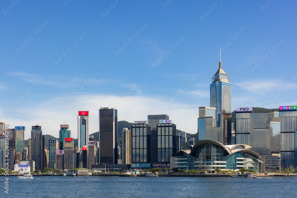 Obraz premium Hong Kong Victoria harbour