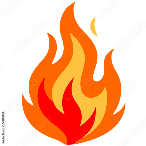 vector illustration of a fire icon
