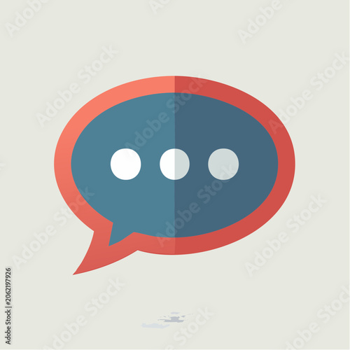 Speech Bubble Icon with Ellipsis