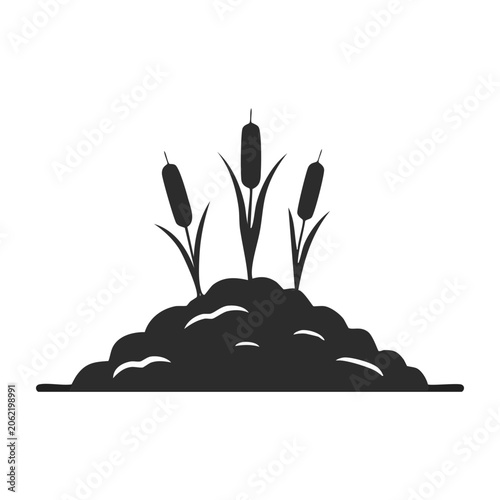 Minimalist cactus icon flat design