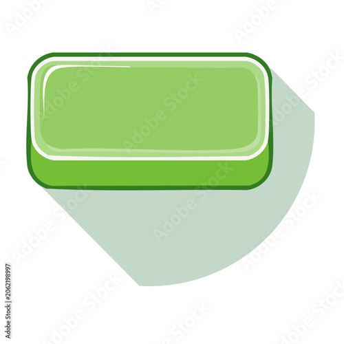Flat green wireless charger top view