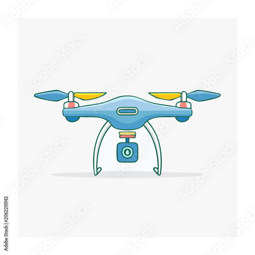 Flat design airplane with clouds vector