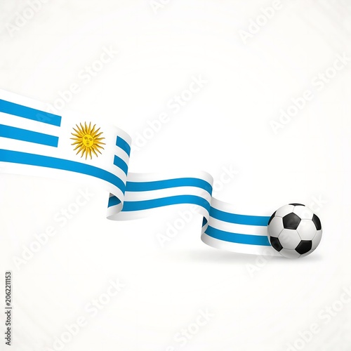 soccer ball with flag