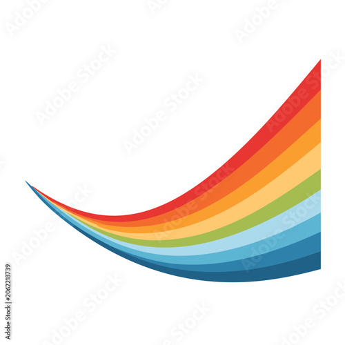 Abstract diagonal wave design in flat colors