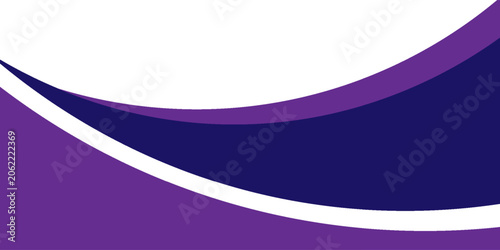 Clean corporate style violet wave element for business infographics and presentations