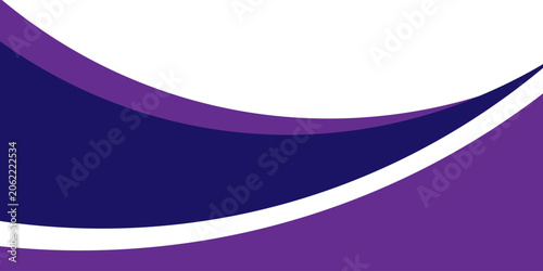 Fotografía Abstract purple and dark blue wave design for web header and footer background