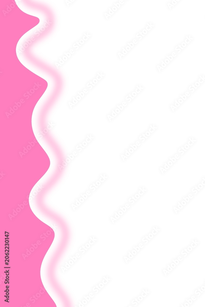 Naklejka premium Colorful Wave Corner Background. Abstract Wavy Border Background. Minimal Wavy Frame Design.