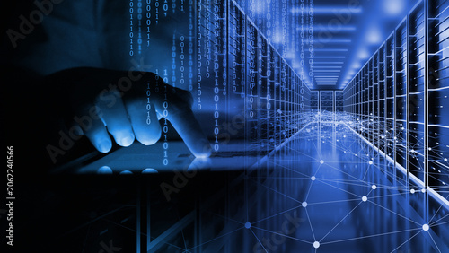 Digital Data Processing in Server Room