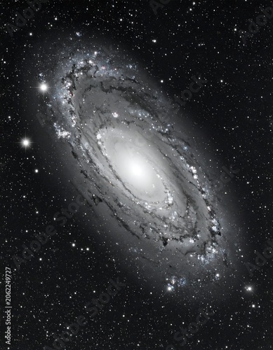 A stunning spiral galaxy with a bright core and sweeping arms