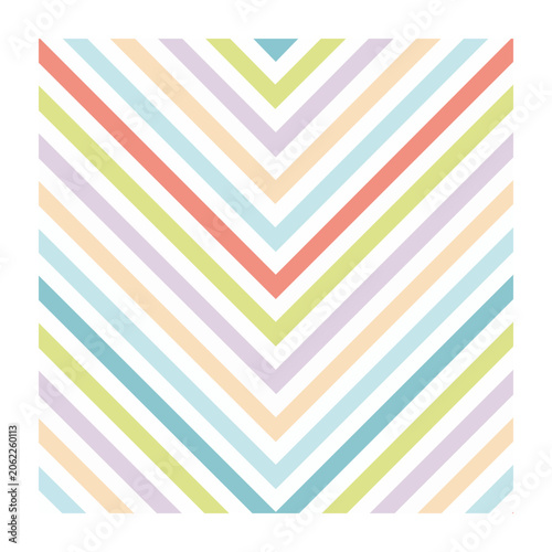 Geometric diagonal stripes pattern vector