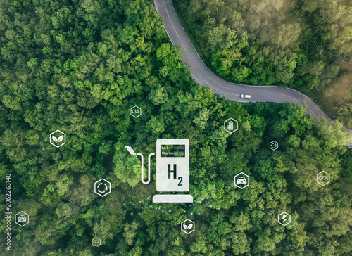 Foto Green hydrogen concept