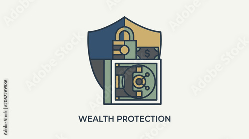 Obraz na płótnie Secure wealth protection and safety.