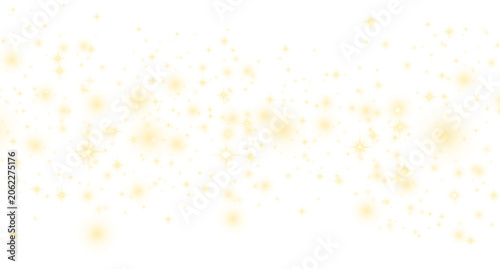 Luxury Gold Sparkling Stars Light Effect