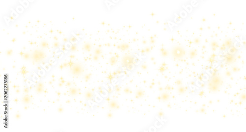 Abstract Golden Star Dust Bokeh Overlay