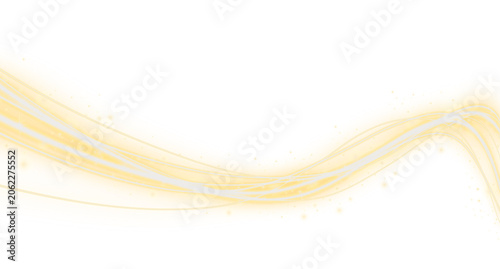 Gold Magic Wand Light Wave with Glitter Stars