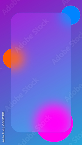 Abstract Gradient Background with Colorful Geometric Circles