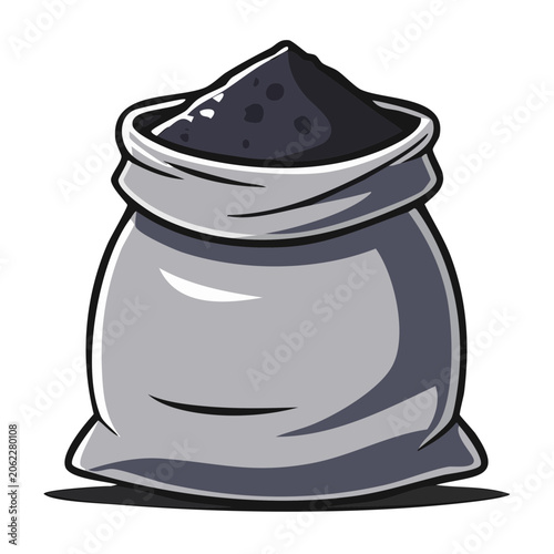 Blue flat design trash can isolated
