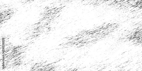 Tableau sur toile Black and white vector illustration grunge textured background with diagonal scr
