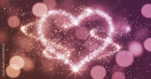 Sparkling Double Heart Shining Bright.