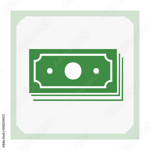 Flat design robot face icon