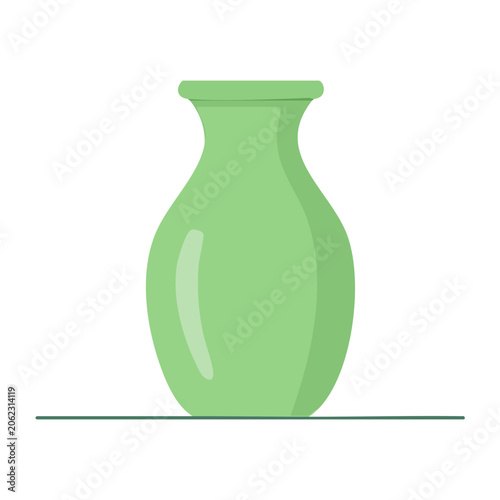 Minimalist green water bottle 3D render