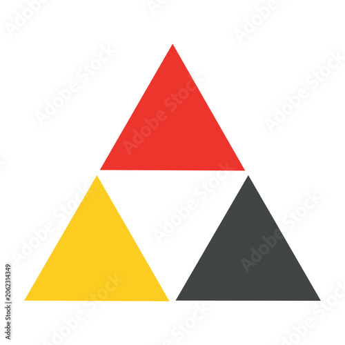 Colorful Triangles Icon