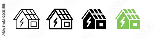 Home energy vector icon illustrating efficient energy usage, smart homes, and sustainable residential solutions