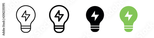 Green innovation vector icon representing sustainable technology, environmental progress, and eco-friendly development