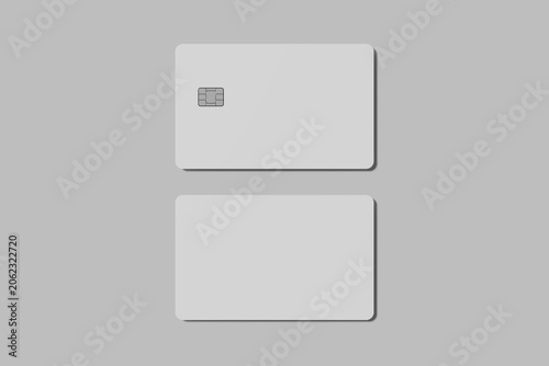 Credit Card Mockup Blank 3D Render 