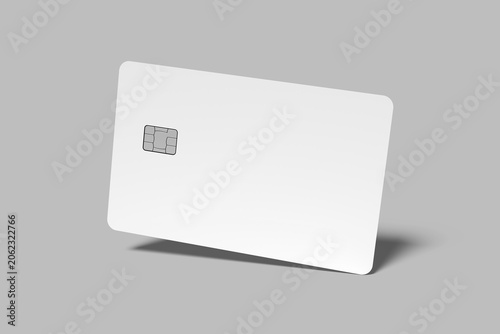 Credit Card Mockup Blank 3D Render 