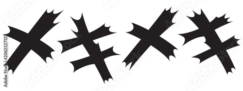 Foto 衝撃的な文字　メキメキ