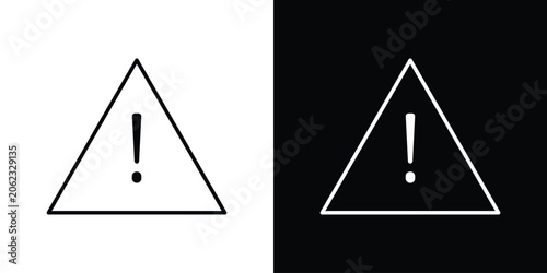 Photos attention signs Simple element collection.