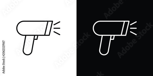 Barcode scanner icons Simple element collection.