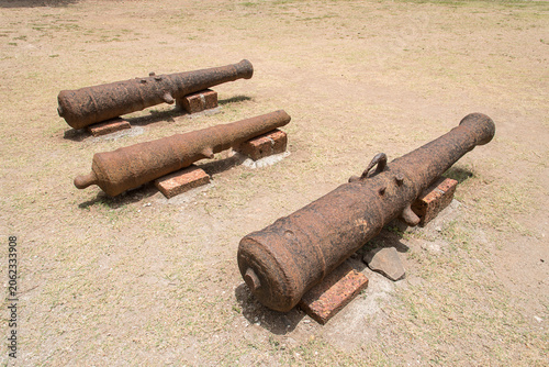 Konstfotografi Old Cannons in Revdanda fort