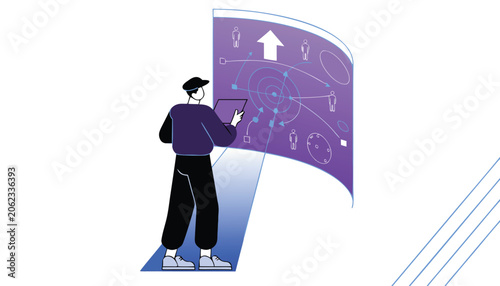 FIFA World Cup Football Coach Planning Match Tactics Strategy Vector Illustration