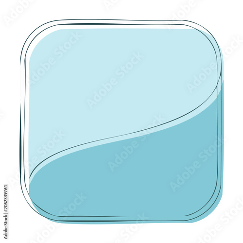 Minimalist light blue abstract wave illustration