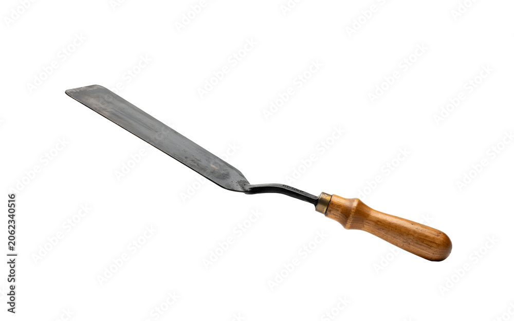 Obraz premium Wooden handle handsaw with metal blade