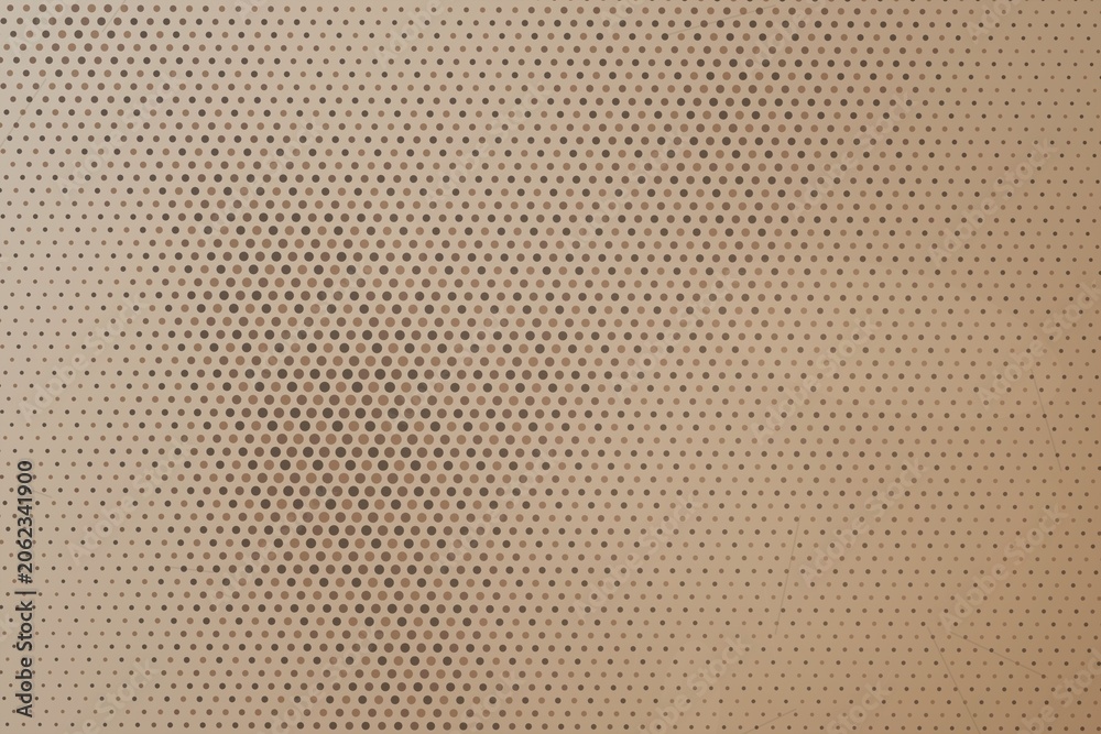 Fototapeta premium Brown geometric dot pattern seamless texture