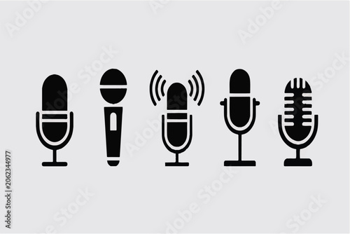 Five different microphones are shown on Untitled-4.eps