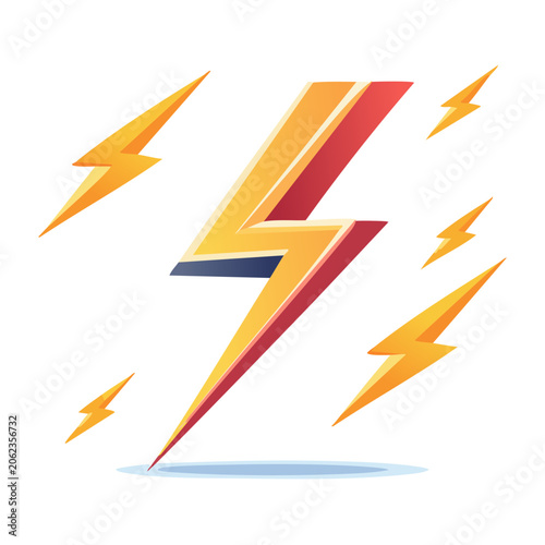 Vector flag with diagonal stripes in red yellow blue and black