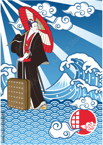 浮世絵　インバウンド　イメージイラスト3